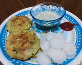 A picture of step 4 of Chicken veggies cutlets.
