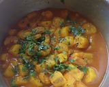 A picture of step 7 of Matokecurry.#staplefoodReceipecontest#4weekchallenge.