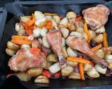 Chicken thighs with roasted veg and new potatoes recipe step 6 photo