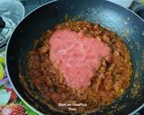 A picture of step 6 of Kathiyawadi Sev Tameta Nu Shaak (Gujarat Special).