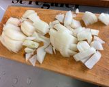 Une image de l'étape 12 de Poulet au lait de coco et poivrons.