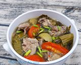 Hình bước làm 5 của món Canh Sườn Hầm Cải Chua