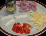 Foto del paso 1 de la receta: Huevos fritos a la pizza