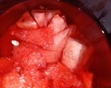 A picture of step 2 of Watermelon cooler.