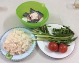 Hình bước làm 1 của món Cá hú canh măng chua