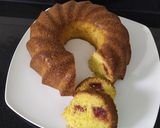 Foto del paso 5 de la receta: Torta de harina de maíz con dulce de membrillo 💗💗💗