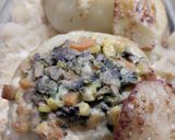 Zöldségekkel töltött karalábé - gomba, sárgarépa, kukorica recept fázis 5 fotója