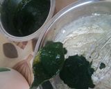 A picture of step 5 of Palak Paneer roll.