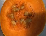 Une image de l'étape 1 de Diable de courge au parmesan,oignon de roscoff et tomates séchées.