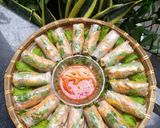 Hình bước làm 4 của món Bì cuốn chay