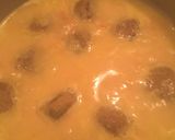 Foto del paso 13 de la receta Albóndigas de Soja y berenjena con caldo al queso cremoso