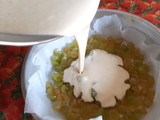 Clafoutis di uva bianca