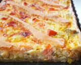 Une image de l'étape 6 de Quiche poireaux saumon.