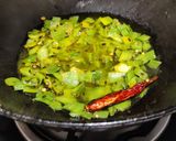 A picture of step 2 of Ridge gourd peel chutney.