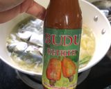 Gambar langkah 4 resipi Singgang Budu Kelantan.