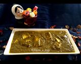 A picture of step 5 of Palak Paneer.