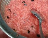 Hình bước làm 3 của món Pana cotta dưa hấu trái cây