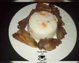 A picture of step 3 of Vegetable rice.
