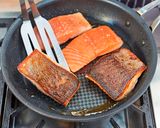 A picture of step 25 of Salmon & Pesto-Dressed Vegetables.