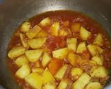 A picture of step 6 of Aloo bangan ki sabzi (eggplant curry with potato).