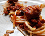 Foto del paso 7 de la receta: Espaguettis picantes con chorizo y moixernons