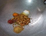 A picture of step 1 of Bathua bhujia.