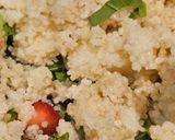 A picture of step 2 of Couscous and Strawberry Tabbouleh.