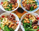 A picture of step 7 of Bún Thịt Bò Áp Chảo, Chả Giò, Đậu Hũ Mắm Nêm.
