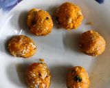 A picture of step 1 of Motichur truffles.