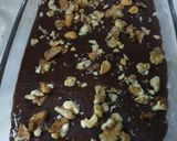 A picture of step 7 of Coffee walnut microwave oven brownies ready in 5 minutes.