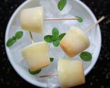 A picture of step 5 of Pineapple,mint,passion fruit lollies#recipemarathon.
