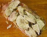 A picture of step 6 of Tex's Chinese Style Pork & Chicken Panini 🐷🐔🍞.