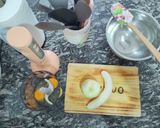 Foto del paso 1 de la receta: Budín de Harina de Avena Manzana🍏 y Banana 🍌. Sano, rico y fácil 🫶🏻🤍 No falla posta!!