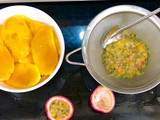 Sinh tố xoài chanh leo