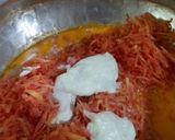 A picture of step 1 of Spiced custard carrot halwa roll.