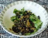 A picture of step 4 of Cilantro pachadi, onion pachadi with Curd.