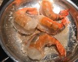 A picture of step 4 of Filet with Giant Prawn, Pan Sauce and Béarnaise Compound Butter.