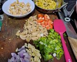 Foto langkah ke 1 dari resep Ayam Jamur Masak Manis.