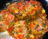A picture of step 4 of Pan grilled fish with bell pepper sauce🌶.