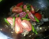 A picture of step 4 of Namkeen mutton karia.