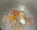 A picture of step 1 of Qeemay ke samosay.