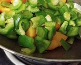 A picture of step 2 of Potato & Capsicum Subji.
