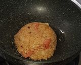 รูปขั้นตอนการทำที่ 6 ของ ข้าวผัดกิมจิไข่ชีส