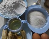 Foto langkah ke 1 dari resep Bolu Pisang Kukus Mekar.