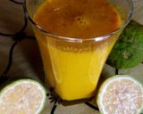 A picture of step 3 of Turmeric Ginger and lemon juice.