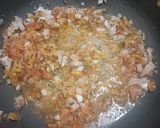 A picture of step 2 of Kela ki sabji.