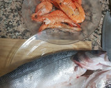 Foto del paso 1 de la receta: Ceviche de lubina y langostinos