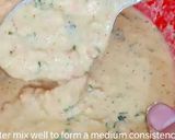A picture of step 3 of Sooji besan mix veg chila recipe.