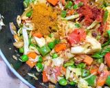 A picture of step 8 of Mixed Veg Pulao.