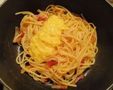 Une image de l'étape 6 de Pâtes à la Carbonara.